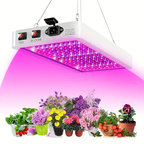 newest indoor led grow lights 216 leds double switch hanging grow lights with accessories low power consumption high light three luminous suitable for all of for seedling flower greenhouse