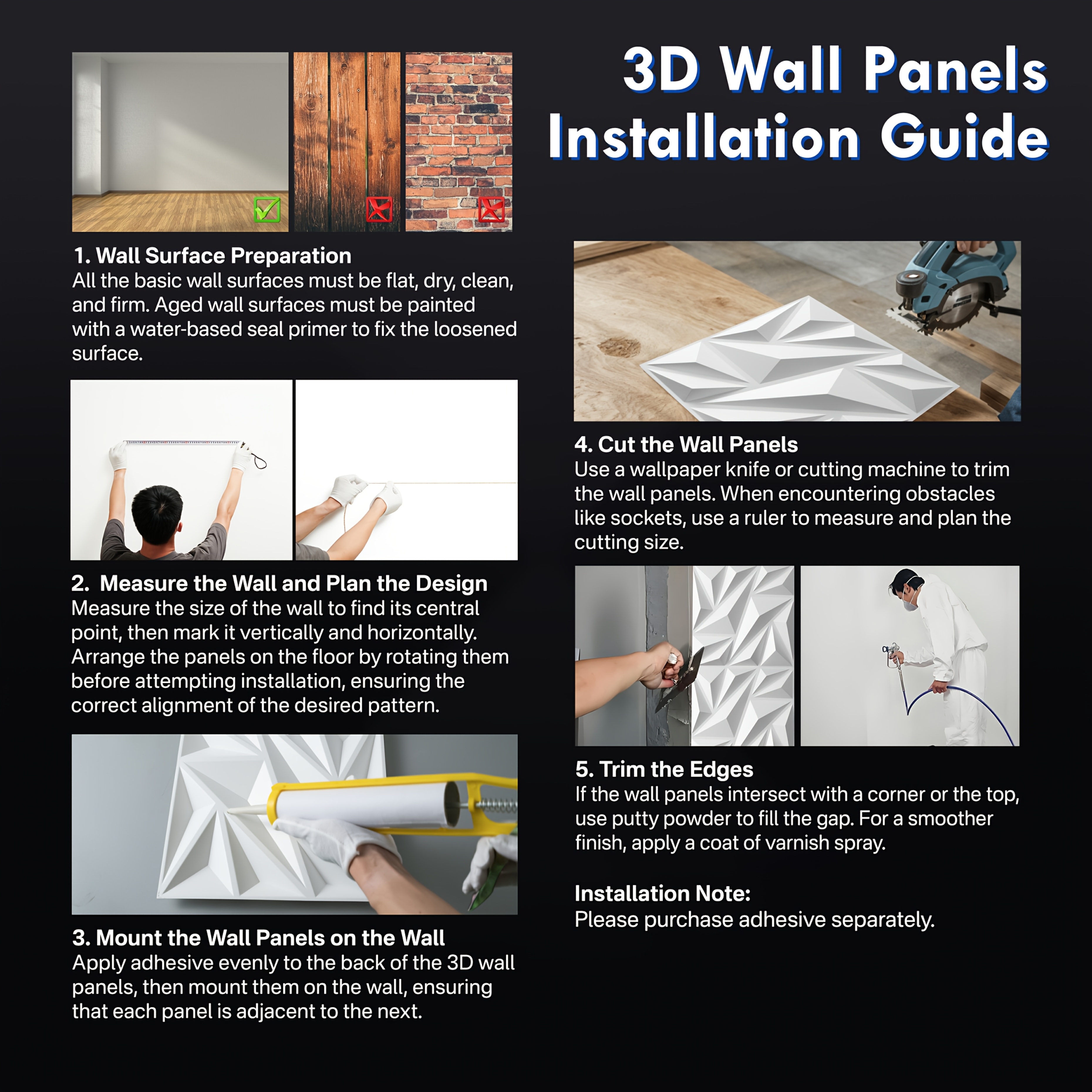 How to Fix 3D Wall Panel: Easy Steps for a Flawless Finish