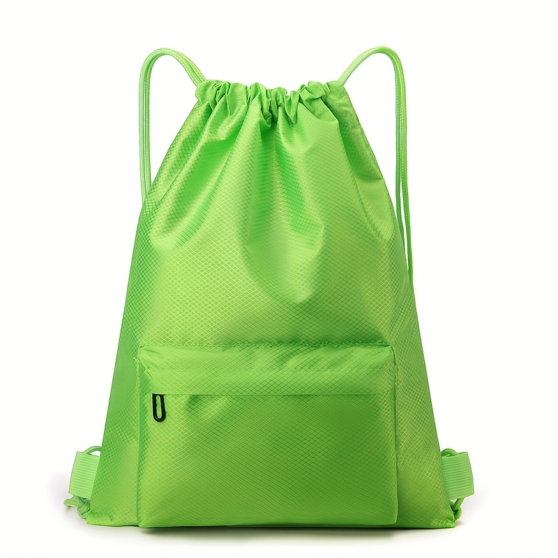 TEMU 1pz Personalizzabile con /Logo/Design - Borsa da Palestra in Poliestere Resistente, Tasche Multiple e Cordini Regolabili, Motivo Cartoon, Colori