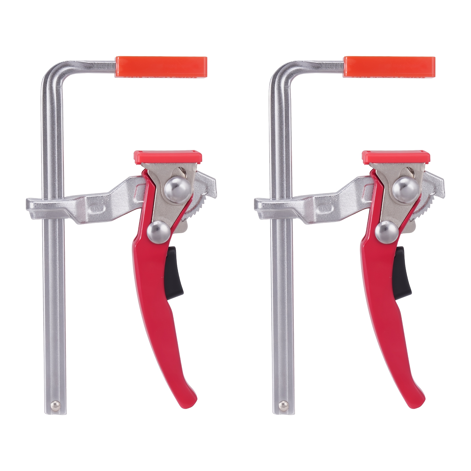 Image of 2pcs/set Guide Rail Clamps, Clamps For Securing Woodworking Guide Rails