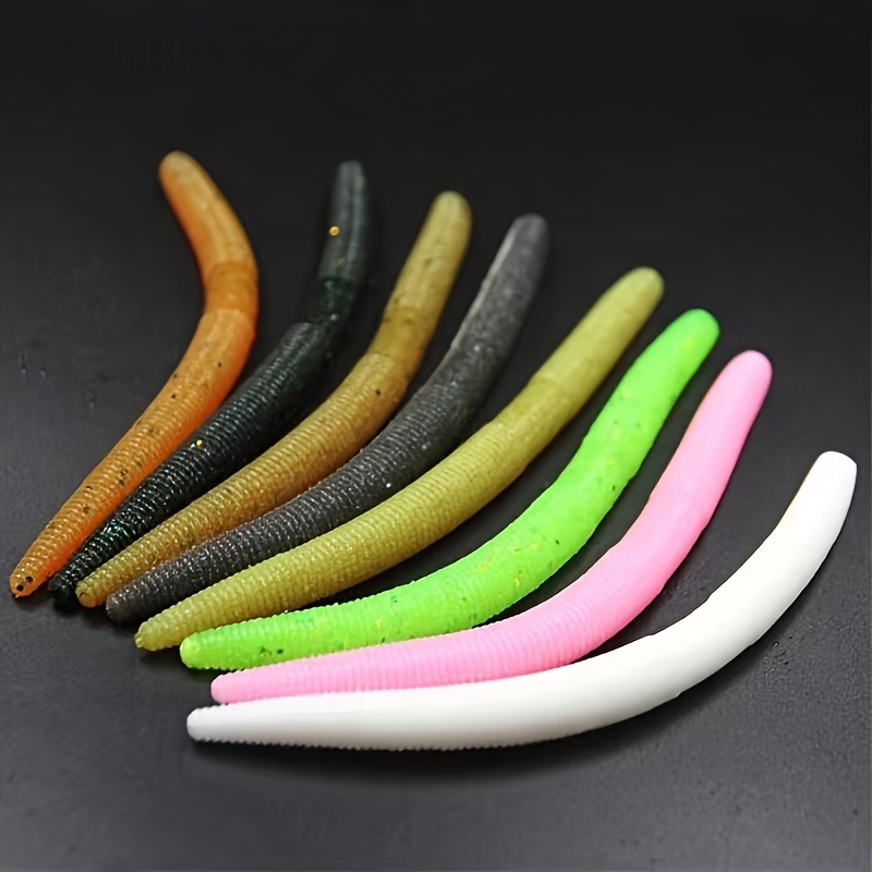 

12pcs/set Senko Bait, Bionic Soft Lure, Artificial Earthworm, Fishing Tackle For Bass Carp