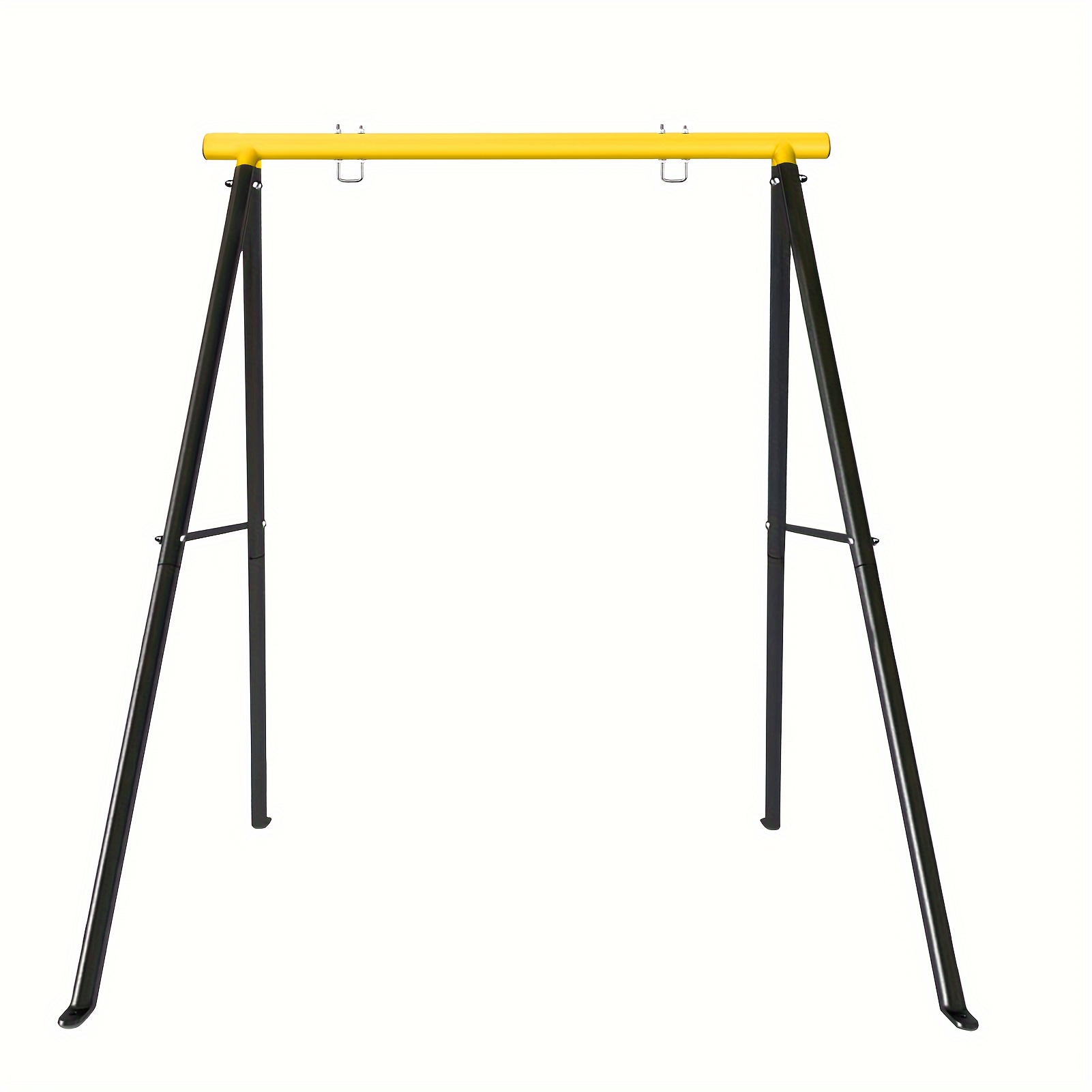 

Swing Stand, Powder Coated Swing Frame Of For Backyard With Extra Side Bars, Heavy-duty A-frame Outdoor Swing Fits Swing Chair, Porch Swing, Yellow(frame Only)