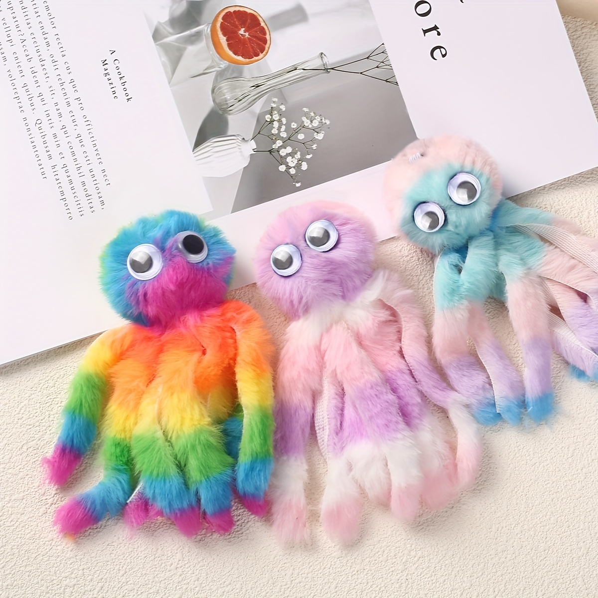 

Jouet en Peluche de Coloré pour Chat - , Nettoyage des , Jeu Interactif pour Chiens & Chats, Pas de Piles Nécessaires, Jouets pour Animaux de Compagnie d'Intérieur