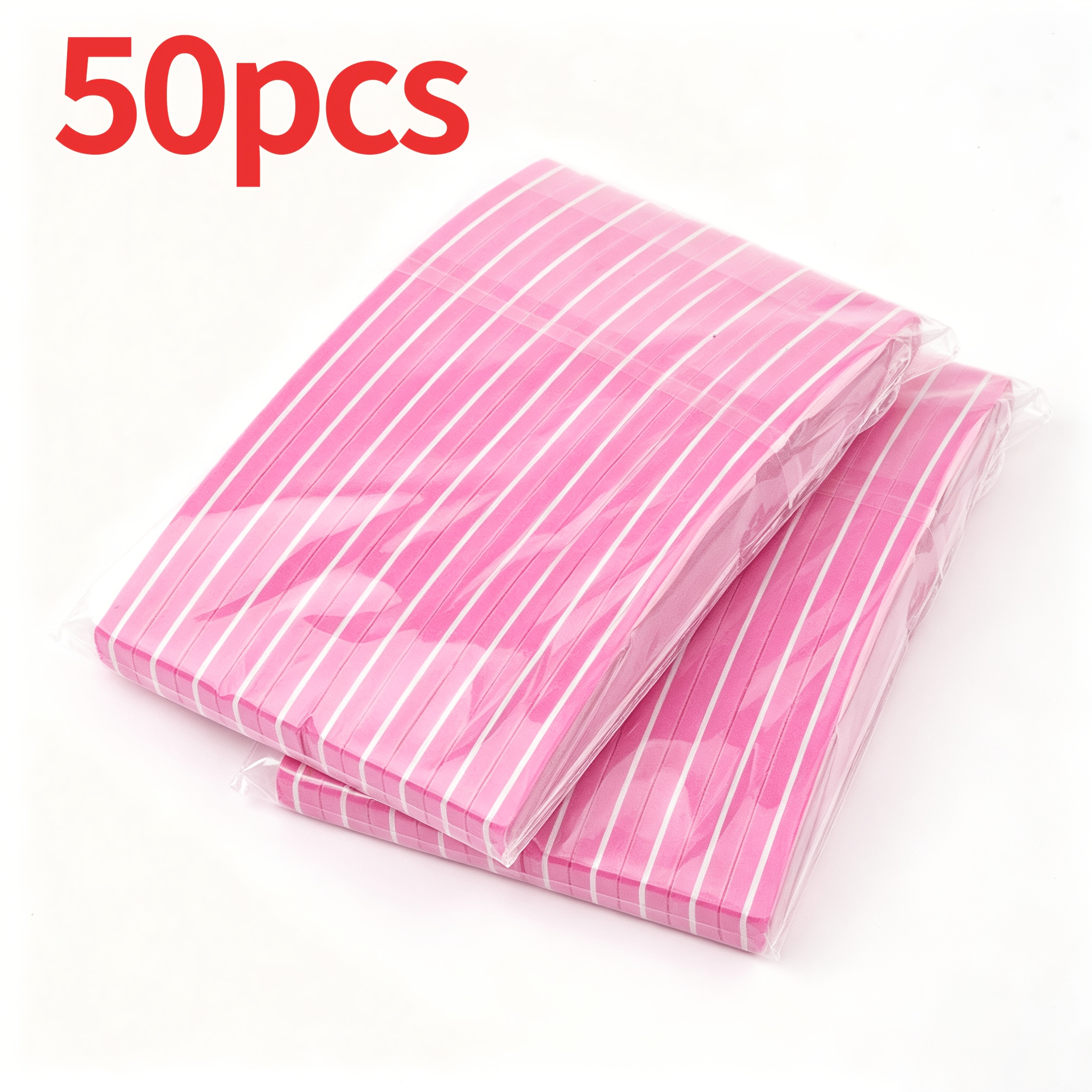 TEMU 50pcs Professional Dual-sided Nail File Blocks Colorful Sponge Nail Polish Buffing Sanding Buffer Strips For Polishing Pedicure And Manicure