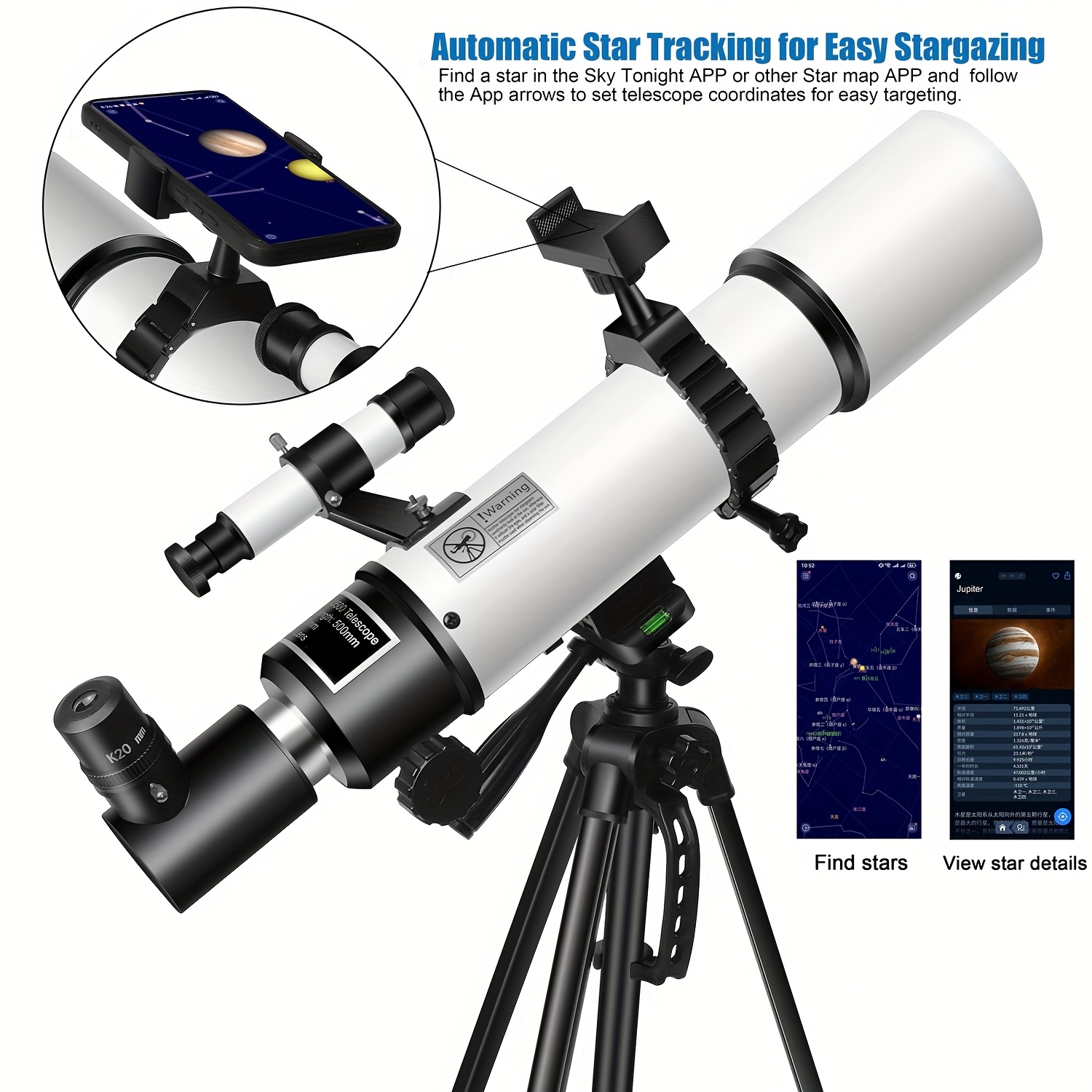 az80500 astronomy telescopes adults 80mm aperture - Temu