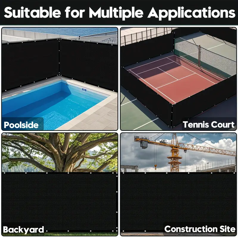 6 x 50 privacy screen outdoor backyard sunshade windshield fence privacy fence screen outdoor windscreen covered privacy screen suitable for backyard zip tie included details 16