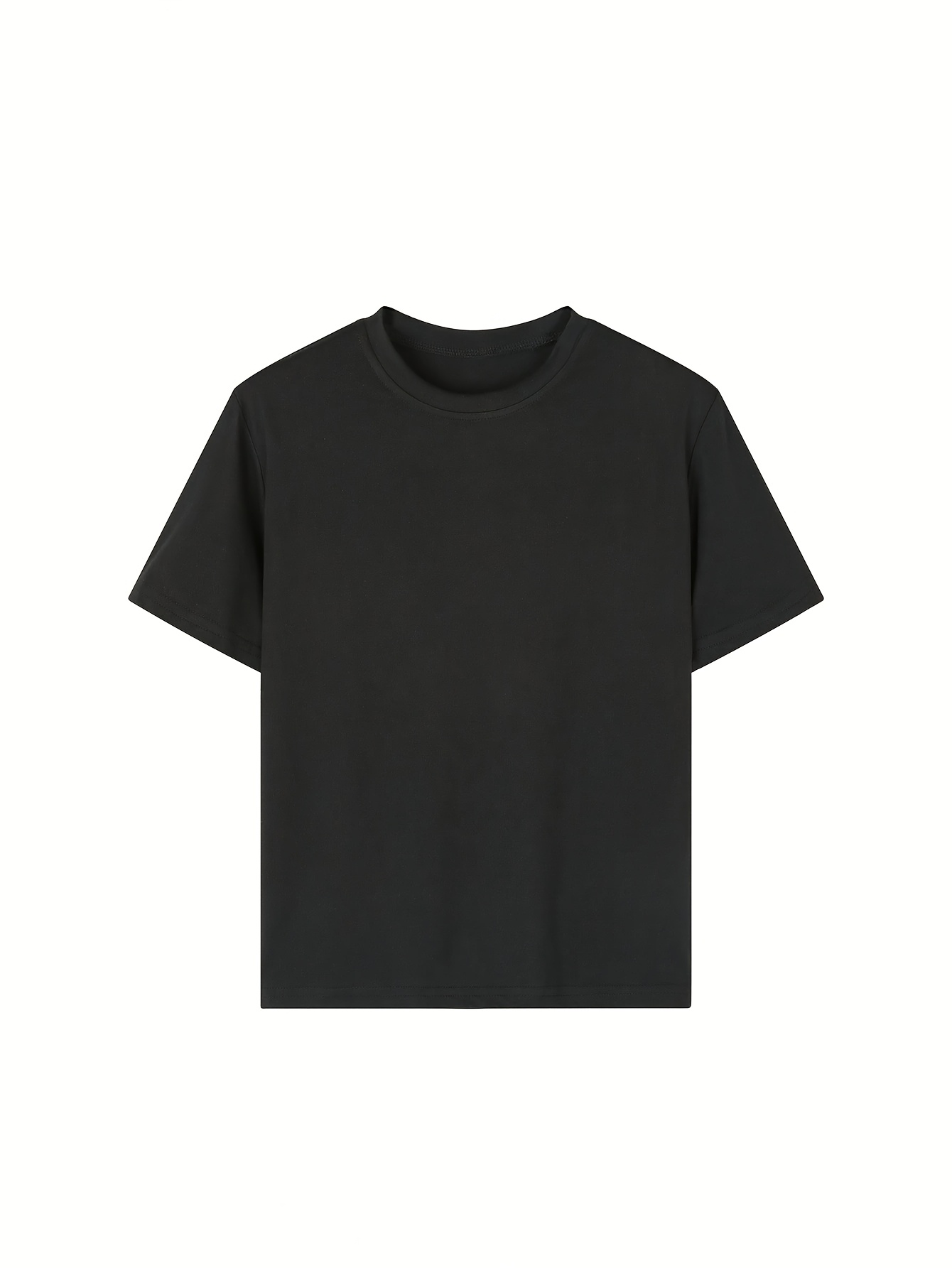 4pcs boys solid color short sleeve t shirts season round Temu