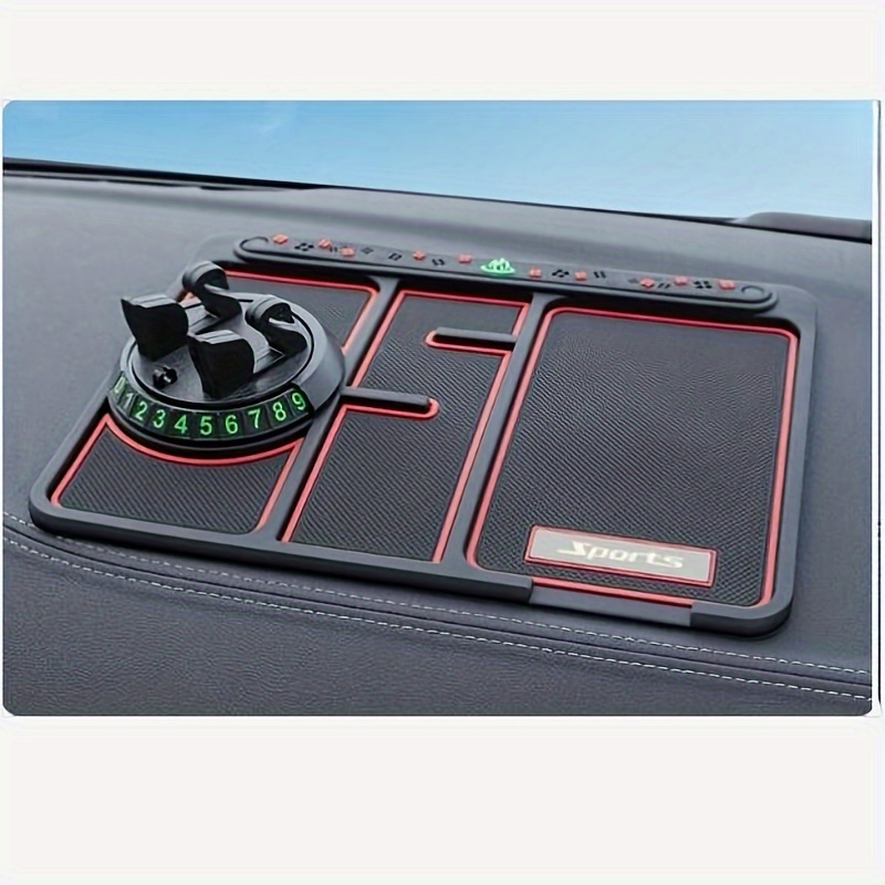 TEMU The Multifunctional Anti-slip Mat For Car Includes A Phone Holder, Making Navigation While Driving , Accommodates Aromatherapy