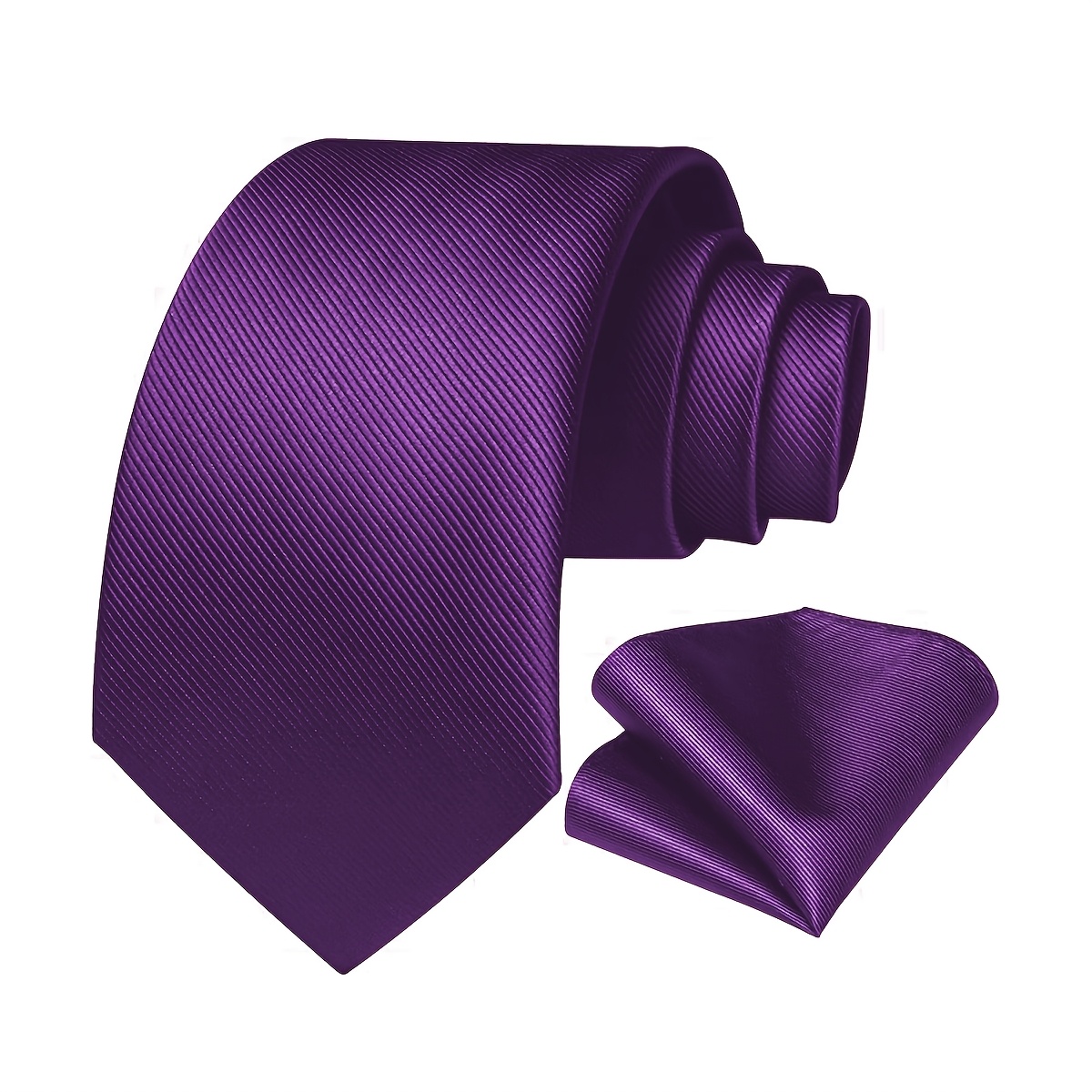 mens tie pocket square set solid color necktie and handkerchief combo ideal gift  
