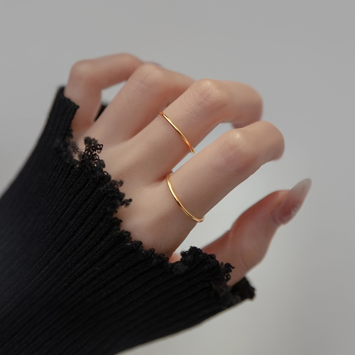 Everlastingly Titanium Steel Women'S Joint Ring
