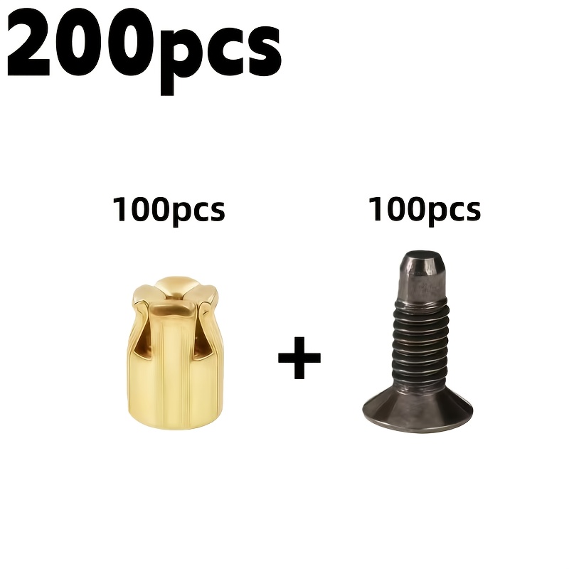 Image of 80/200pcs Reusable Hinge Expansion Inserts Set - For Door Panel Fasteners Repair, Door Hardware, Furniture Repair Kit, Embedded Installation, , Durable Fasteners, Rust-proof Parts, Hinge Repair Kit