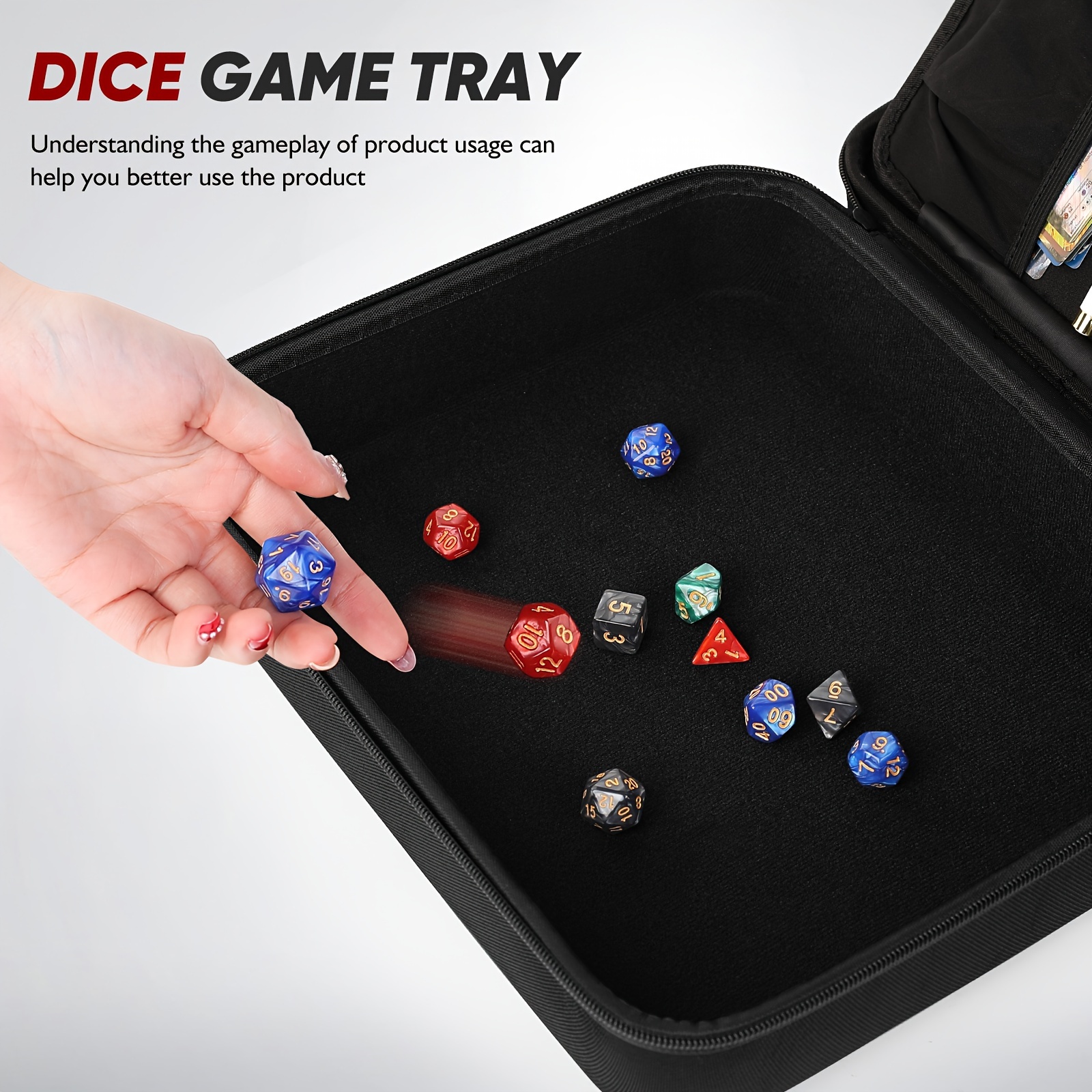 Tray Box Multifaceted Dice Organiser Dungeons Dragons Rpg - Temu