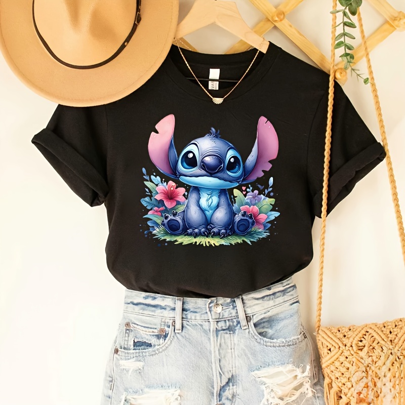 

Cartoon Disney Stitch Pattern Iron On Heat Transfer Sticker Heat Pressed Decals Heat Transfer Printing For Diy Clothing T-shirt Mask Jeans Backpack