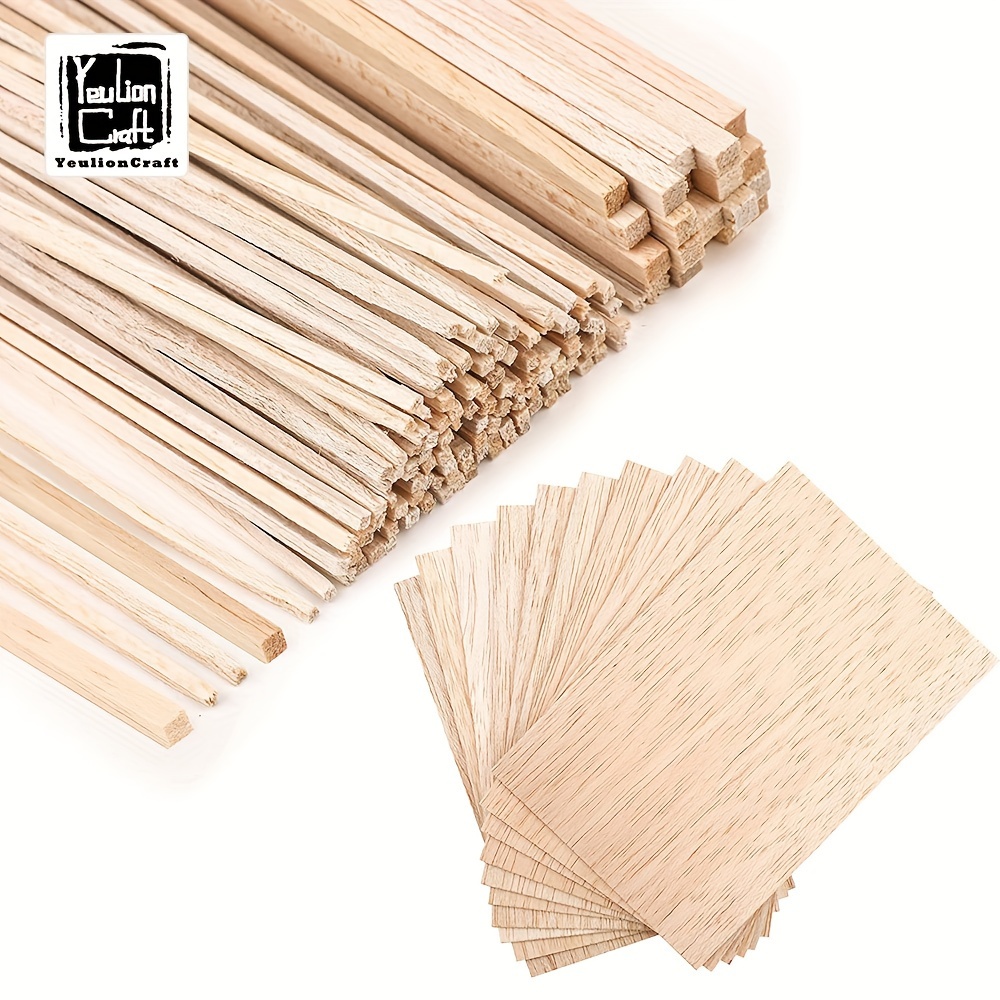 

45pcs Persian Wood Wood Strips, Wood Chips Combination Set, Diy Building Model Material Wooden Products Building Easy To Cut