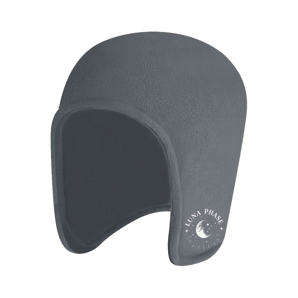TEMU Men's Winter Brimless With Night Scene Print, Unisex Hat, Soft Polyester Warm Ear Protection Hat, Suitable For Casual Sleeping, Camping, Indoor