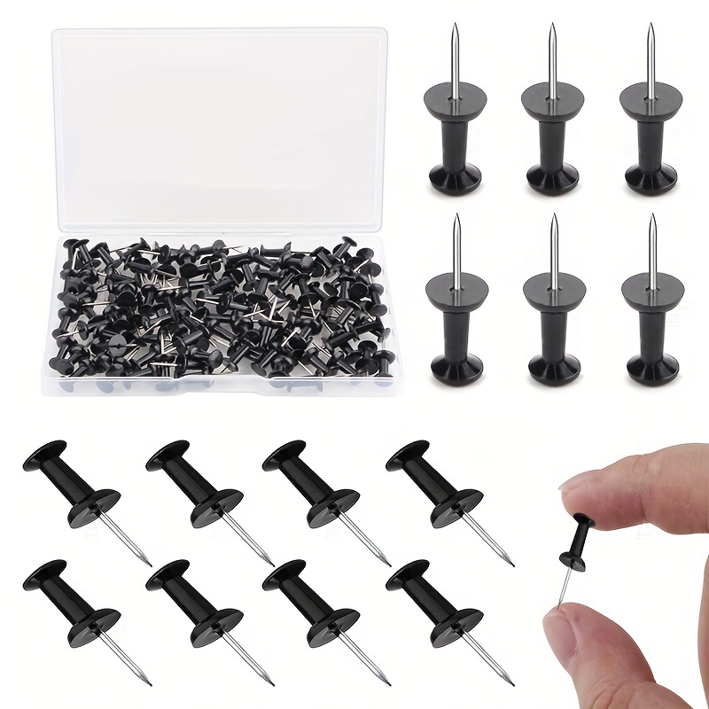 Pen+gear Clips Pushpins Pins & Tacks - Black & White - 1 Each