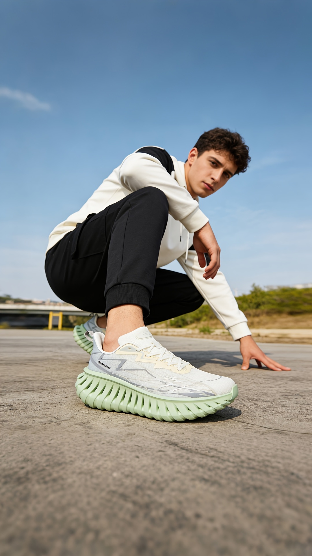 N·HOT Men's All-Terrain Running Shoes - Low-Top Lightweight Hiking & Trail Sneakers with MD Sole Traction, Breathable Fabric Upper Suitable for Jogging, Cross-Country, Outdoor, for All-Season Wear, Durable for Gym, Casual, and Mountain Tread