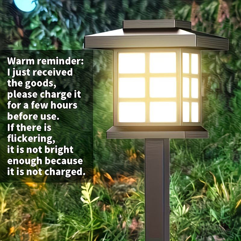 24-Pack Solar Outdoor LED Landscape Lights, IP44 Waterproof, Warm and White Light Options for Garden, Driveway, and Sidewalk Lighting
