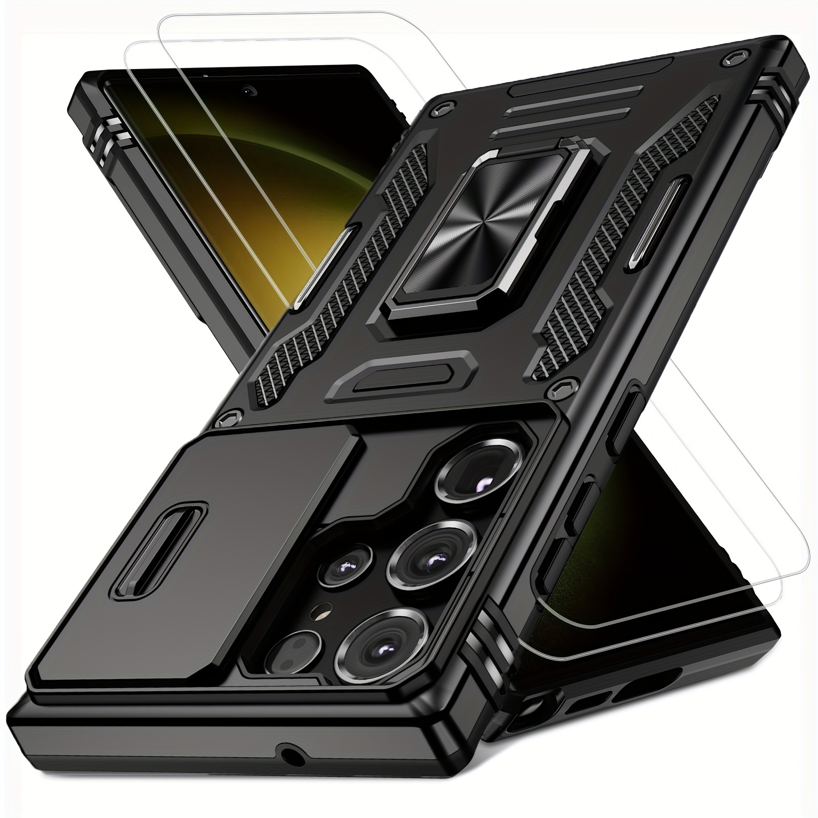 

Heavy- Shockproof S24 S23 S22 S21 S20 , , And - Pc 2 Tempered- Protectors And .