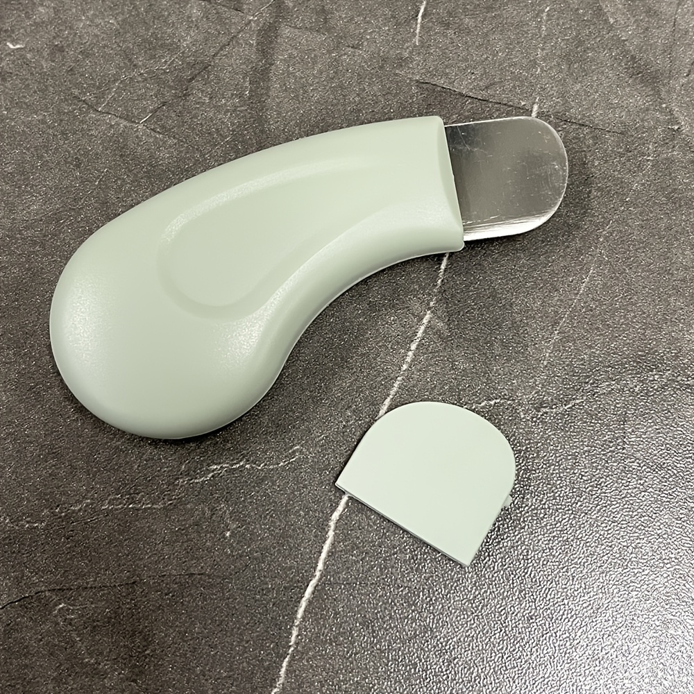 1pc Outil anti-points noirs | Grattoir facial en acier inoxydable pour nettoyage en profondeur, Spatule nettoyante pour le visage, Dissolvant de points noirs du nez, Outil de soin de la peau pour hommes et femmes, Outil facial pour un nettoyage en profondeur, Marque: ZUNPIN