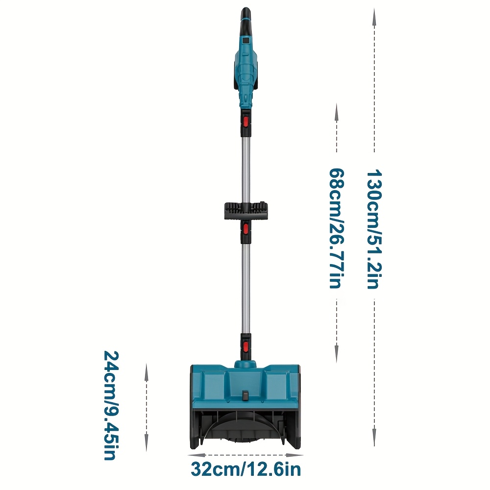ZEEKMUSS 21V Cordless Snow Shovel Set, 13" Brushless Electric Snow Blower, 2* 21V Li-Ion Battery Packs with Adjustable Handle And Safety Switch for Driveways, Patios And Sidewalks. 3 ZEEKMUSS 21V Cordless Snow Shovel Set, 13" Brushless Electric Snow Blower, 2* 21V Li-Ion Battery Packs with Adjustable Handle And Safety Switch for Driveways, Patios And Sidewalks. - Image 3