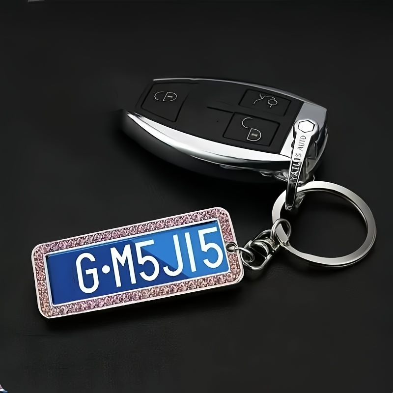 TEMU Custom Engraved Stainless Steel Keychain With Nameplate And Phone Number - Perfect For Dog Tags, Backpacks, And Car Keys Accessories