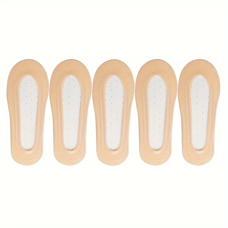 Image of 5 Pairs/lot Socks Women's Ankle Short Set Foot Female Invisible White Low Cut Summer Non-slip Boat Sock