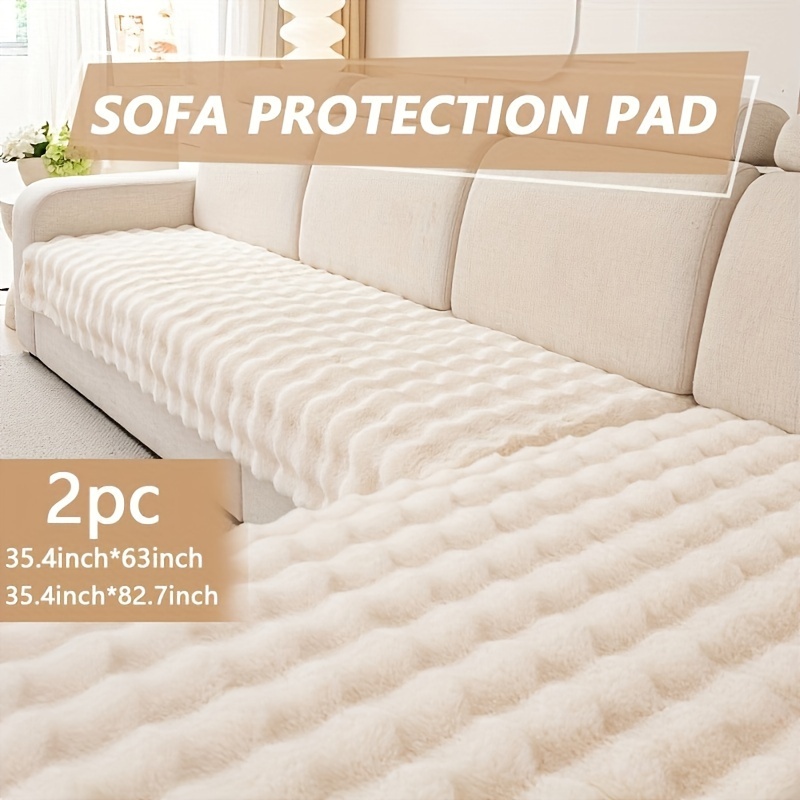 

2pcs Fur Sofa , -slip Couch Covers, Pet-, , Polyester, , Double & Sectional Sofas, 400- Weight