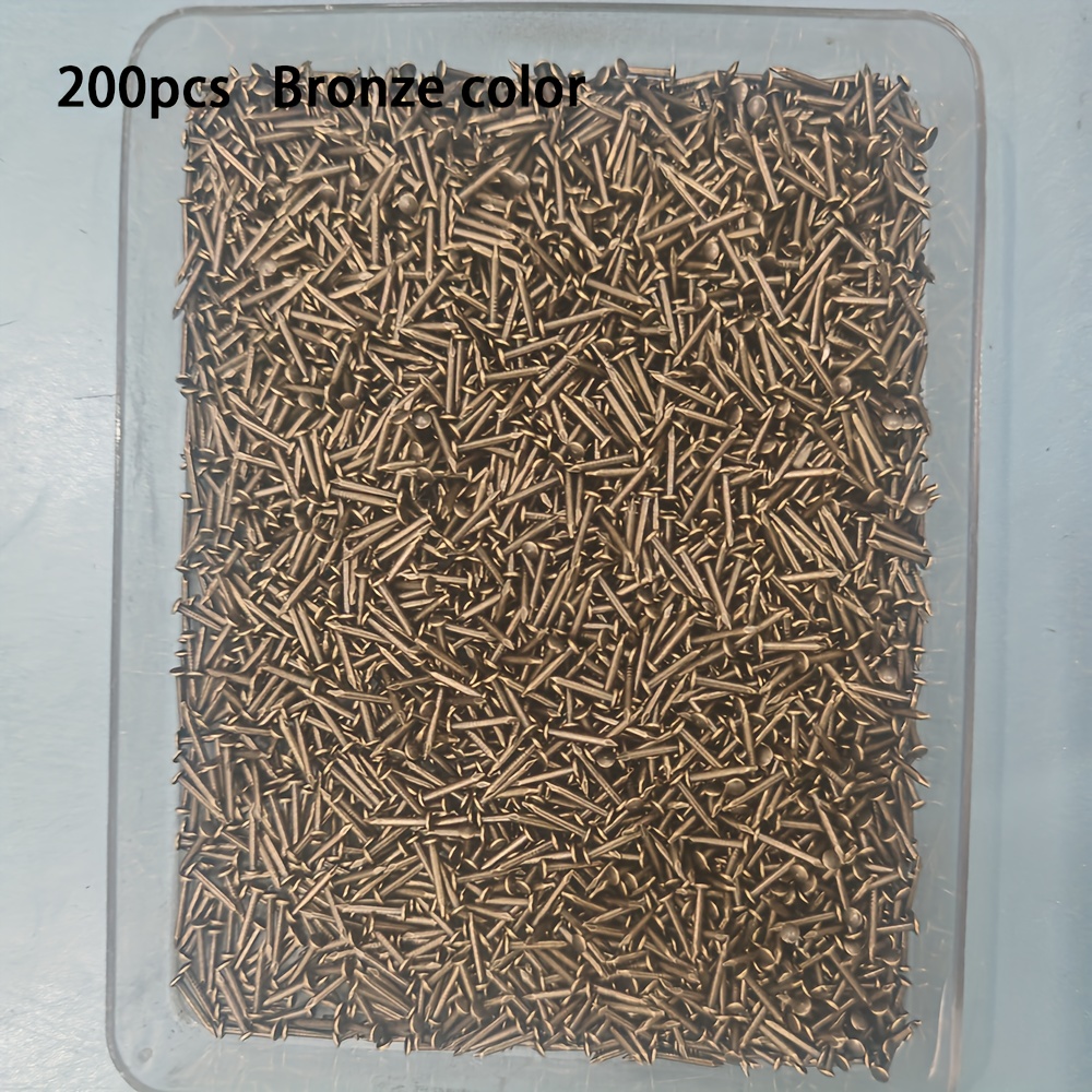 E-shop Mini Kleine Nägel, 10mm Rundkopfnägel, zur Herstellung von Holzkisten, geeignet für Perlenkunst und Bastelarbeiten, handgefertigte