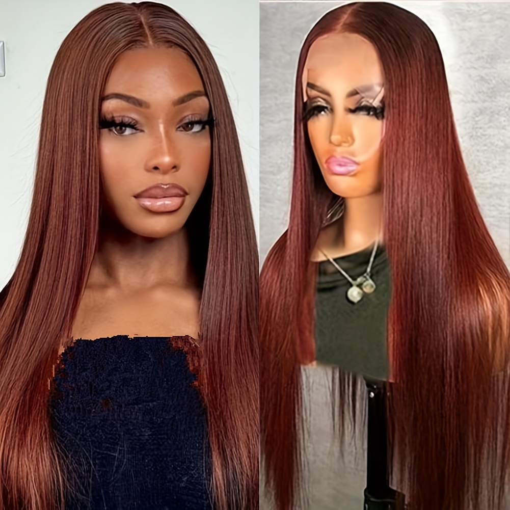 5x5 HD Lace Closure Wigs Human Hair 180 Density Straight 5x5 Lace