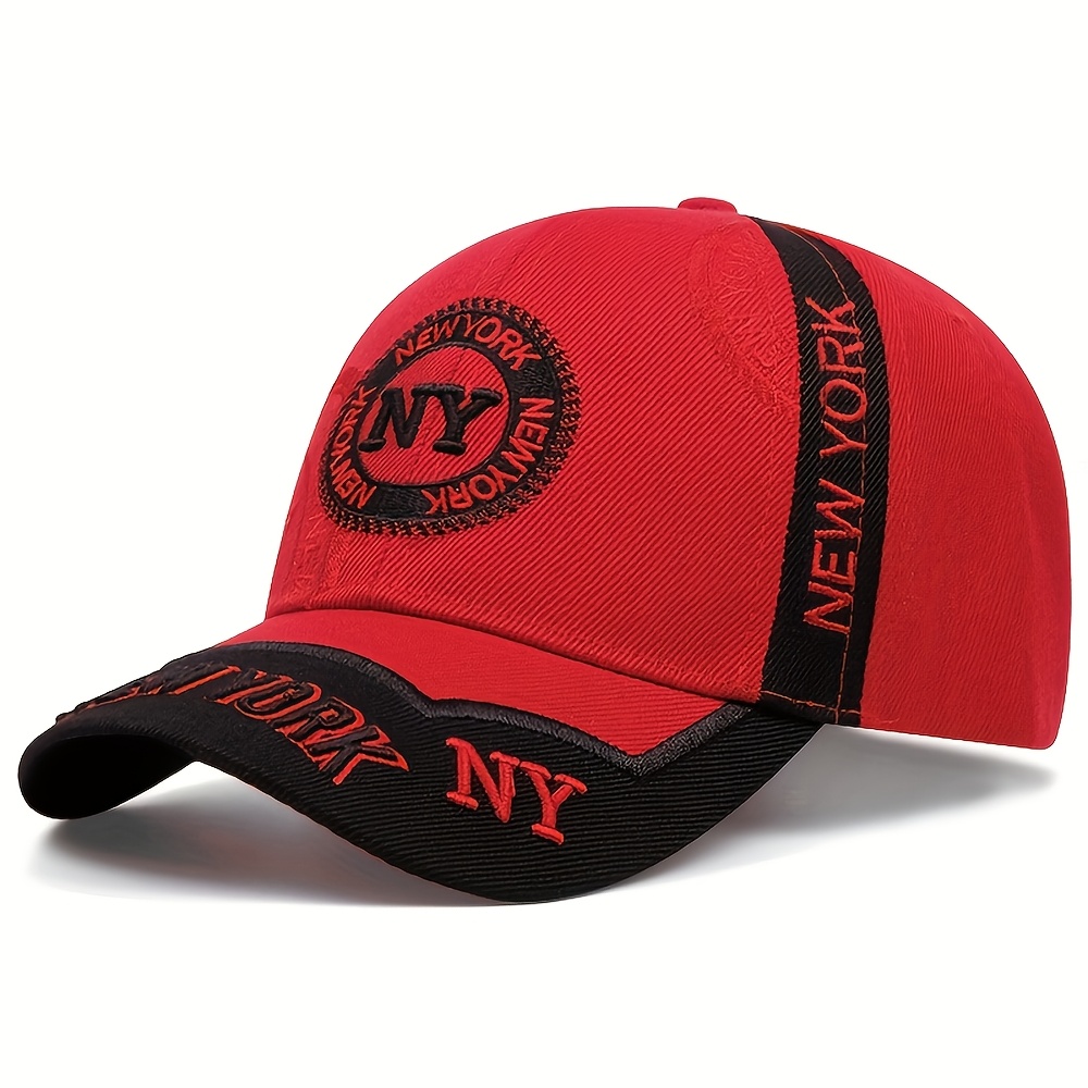 TEMU Casquette de sport décontractée d'extérieur, casquette de baseball brodée, version lettre tendance, casquette de baseball pour hommes et femmes,