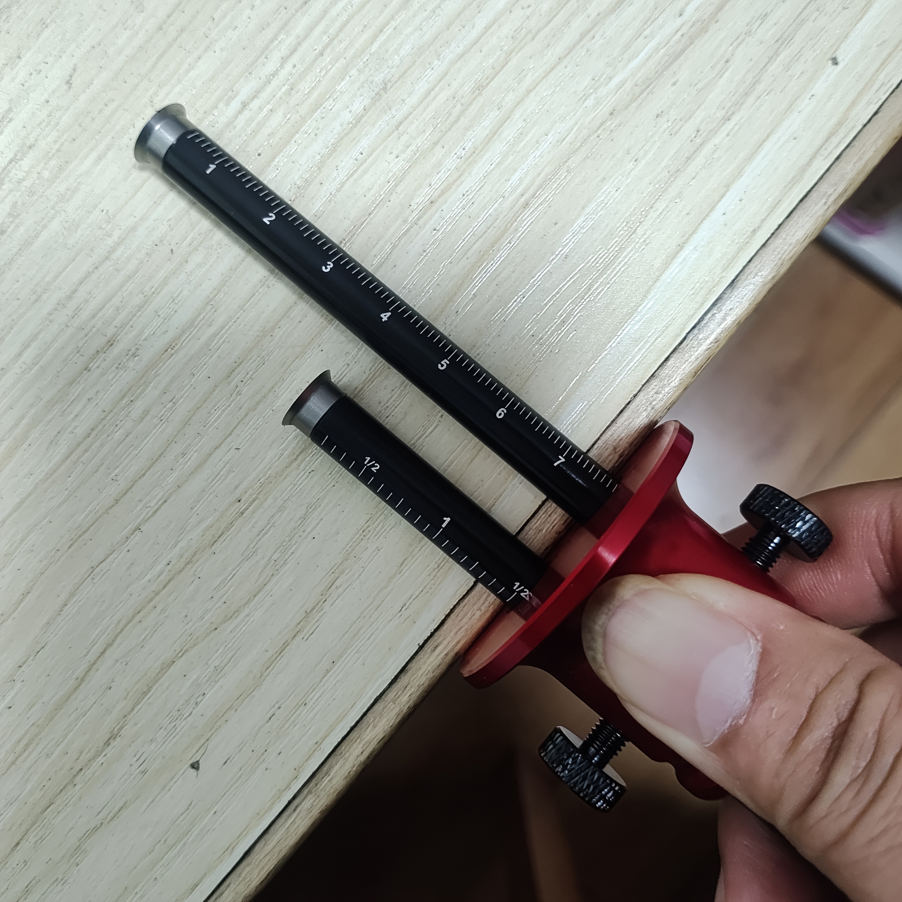 TEMU Kit fai da te per falegnameria, di di precisione a punta, strumento per marcatura, punta a penna, compatibile con scale in pollici e millimetri,