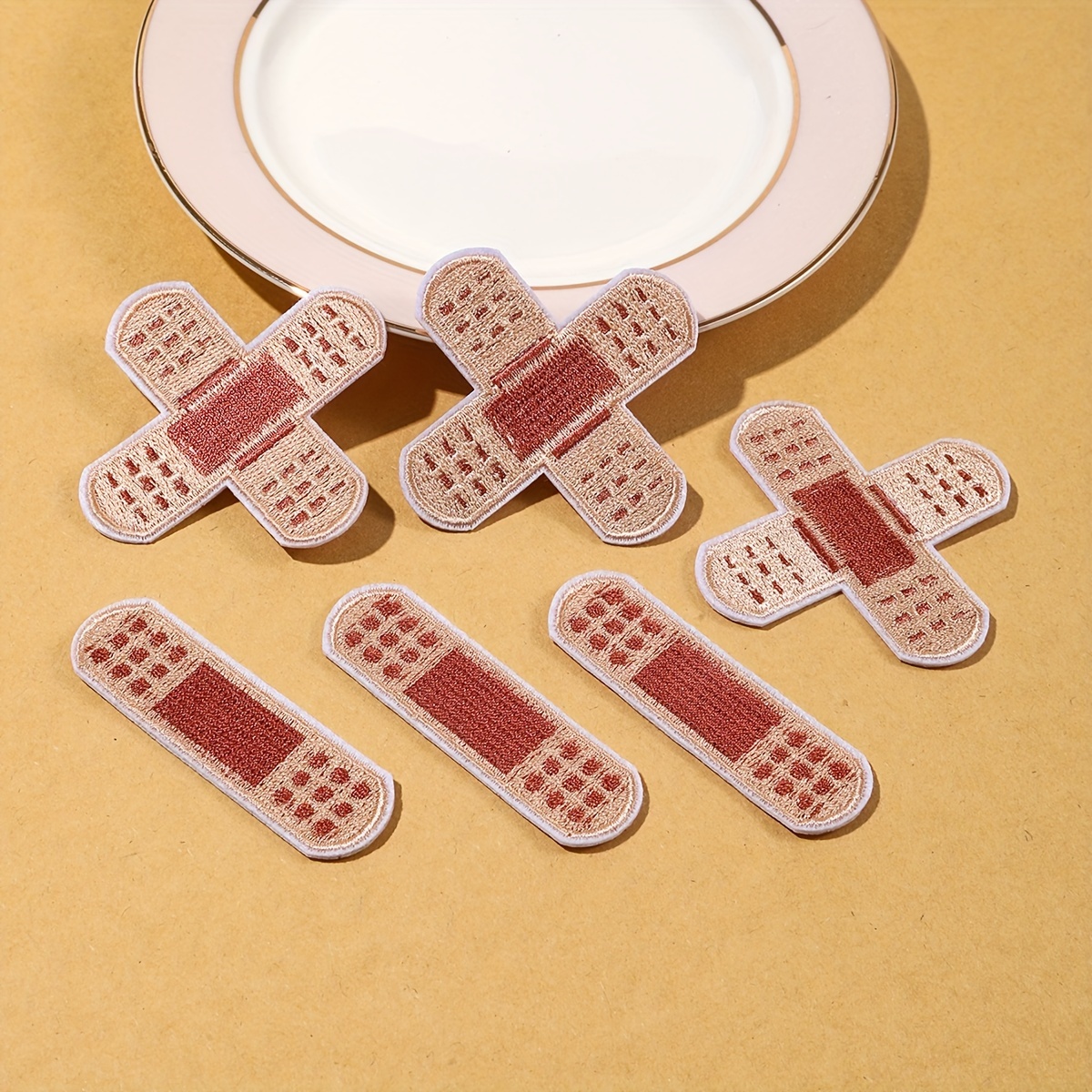 

6pcs Embroidered Iron-on Patches, Assorted - Fun For , Jackets & Backpacks
