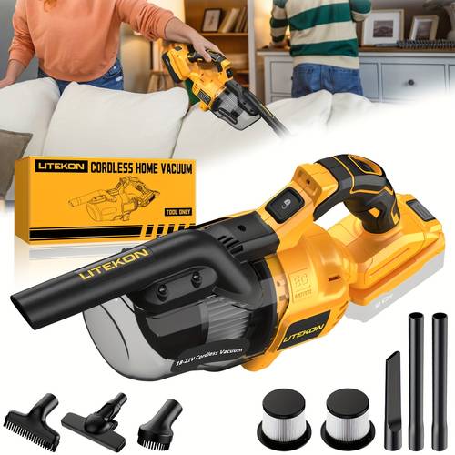 for dewalt cordless handheld vacuum for 20v batteries 1000w 5 in 1 vacuum with led light washable hepa filter lightweight portable design for floors carpets car battery not included car vacuum cleaner cordless floor cleaning tool ergonomic grip sturdy build busy professionals
