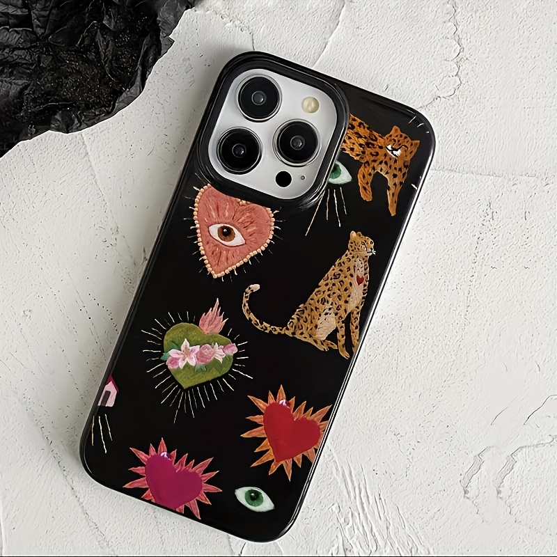 TEMU Phone Case: Artistic Jelly Case Phone Cover, Suitable For Fashion- Individuals. Compatible With Multiple Iphone Models Including