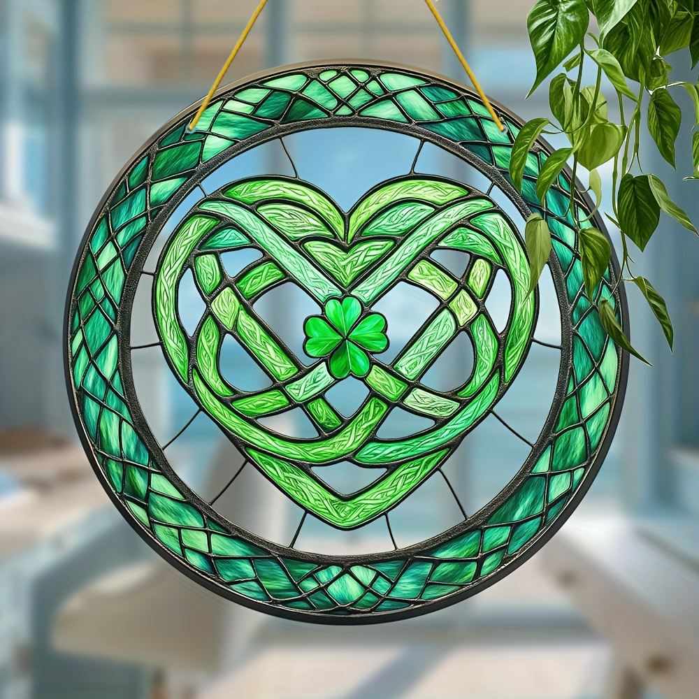 

's Day 1pc, Knot And , Acrylic Light 9in X 9in, Window Hanging, 's Day Decoration, Sun For Home Office, Wall Decoration, Garden Patio Porch Decoration, Perfect Gift