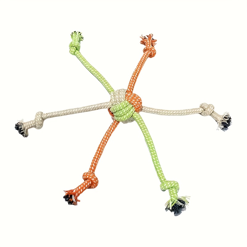 Knot-Woven Ball Dog Toy for Outdoor Training, Interactive Indoor Self-Entertainment, and Boredom Relief, Random Color