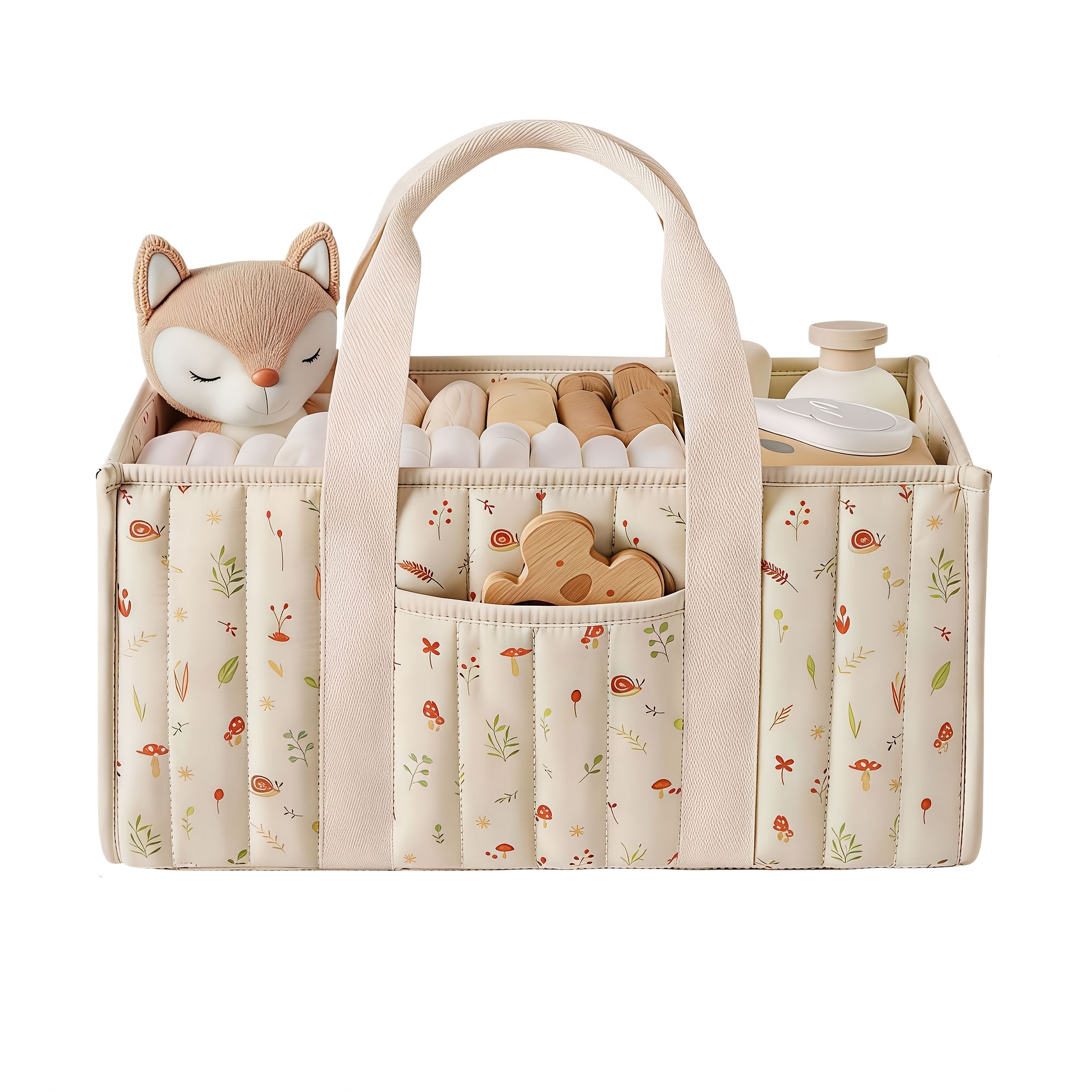 TEMU Sac à langer multifonction pliable, Sac pour parents, Poche à langes pour enfants, Sac de rangement pour couches