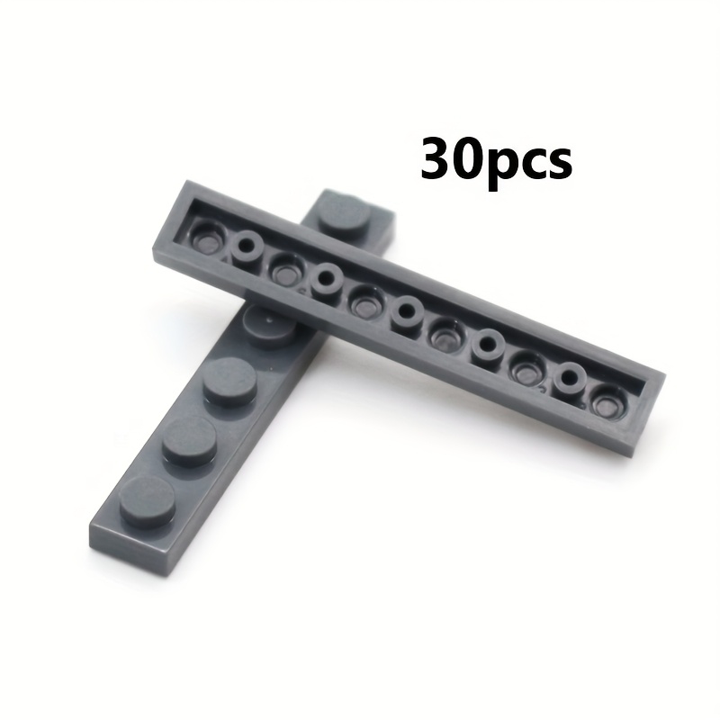 30pcs 30mm Building Blocks Thin Tile 1x6 Short Brick DIY