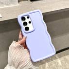 6pcs solid color large hole mobile phone case suitable for samsung galaxy s25 s24 s23 s22 s21 ultra models shockproof
