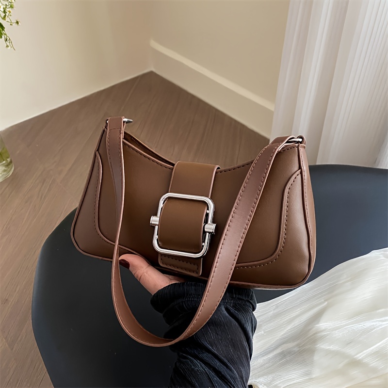 

Women's Fashion Casual Shoulder Bag, Underarm Bag, Stylish Pu Material, Perfect Gift For Girlfriend