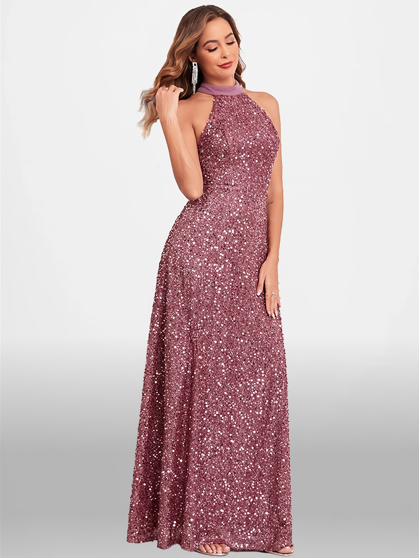 champagne satin bridesmaid dress Champagne Soft Satin Spaghetti Straps Cowl Neck Tea-Length Long Bridesmaid  Dresses, BN1007