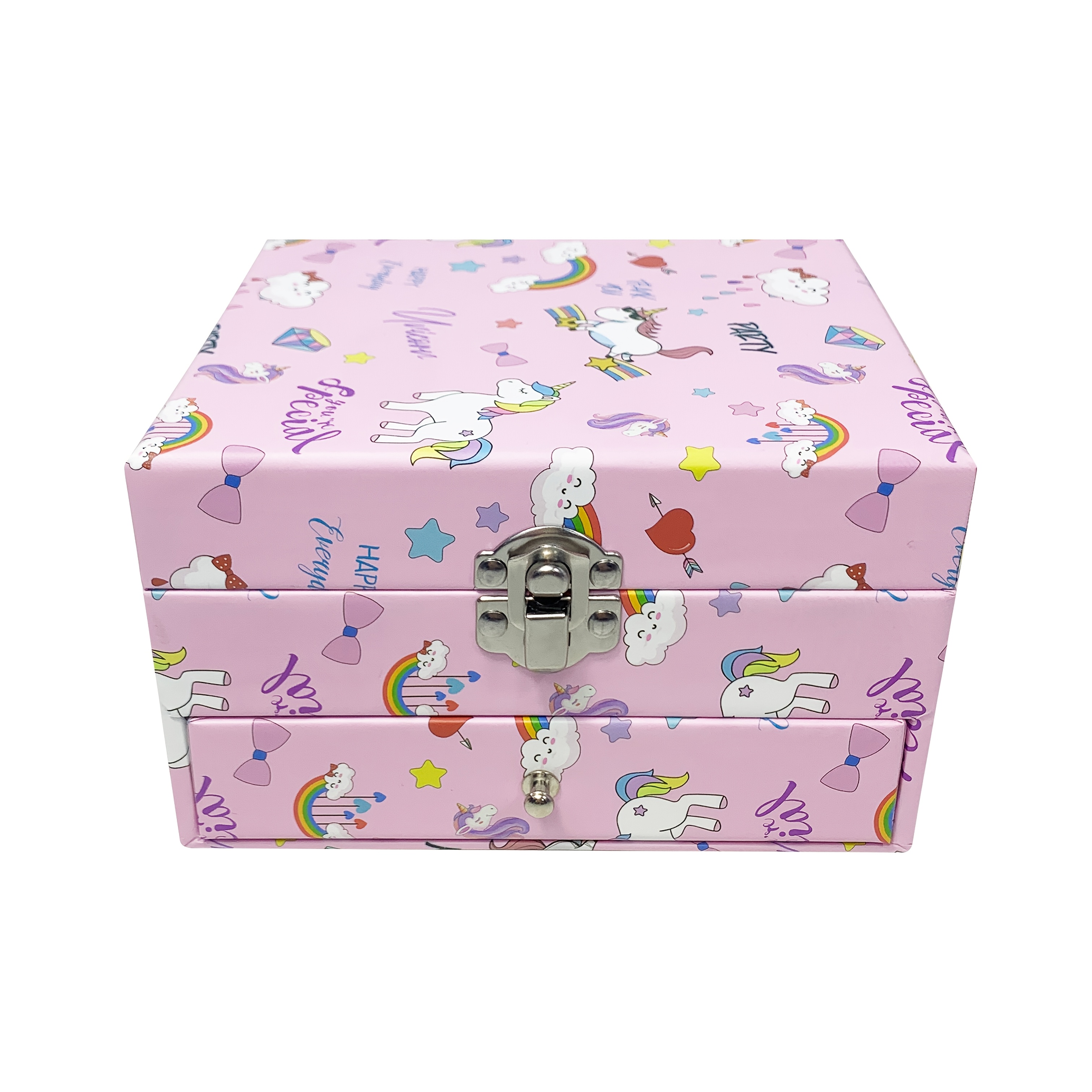 A Cute Pony Music Box With A Drawer, Double-layer Jewelry Storage Box And Music Box