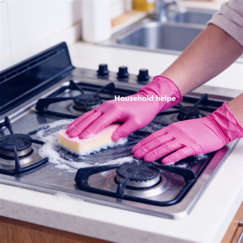 6/10 Pairs Disposable Nitrile Gloves | Isolate Stains, Prevent Dirt and Oil, Ideal for Wiping Windows, Mopping Floors, Washing Cloths, and Dishes, Frees Hands from Roughness, Essential for Home Use