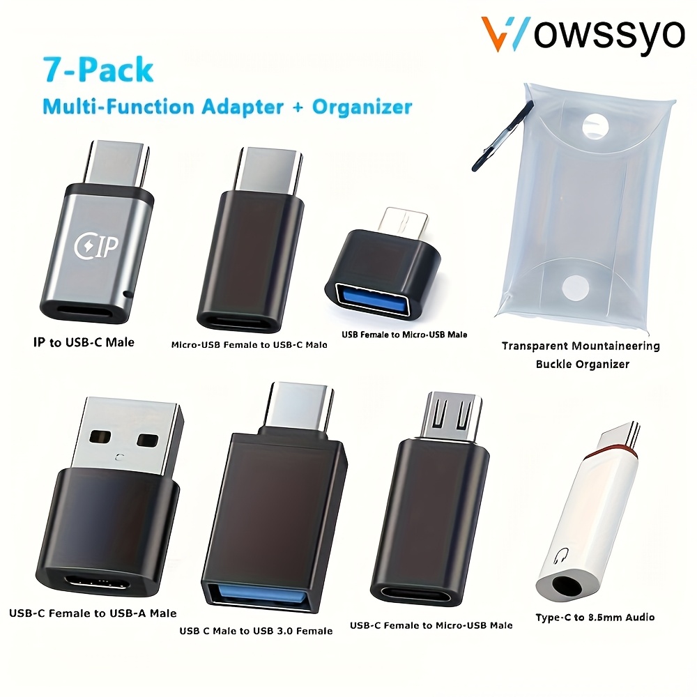 7-Pack Wowssyo Usb Adapters