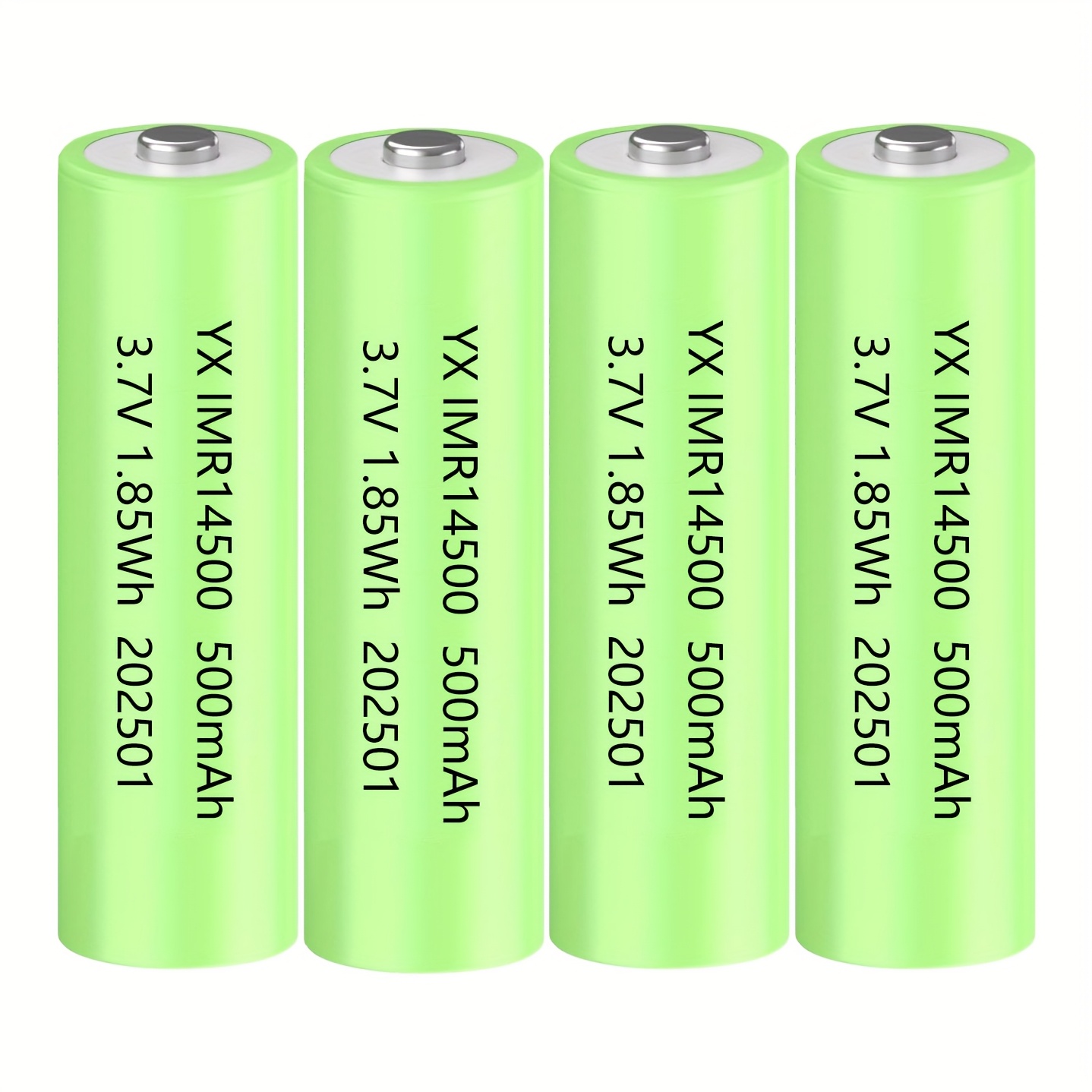 14500 500mah 3.7v Li-ion Rechargeable Battery, Button Top Battery, 500mah 14500 Rechargeable Battery 3.7v Battery For Flashlight, Toys