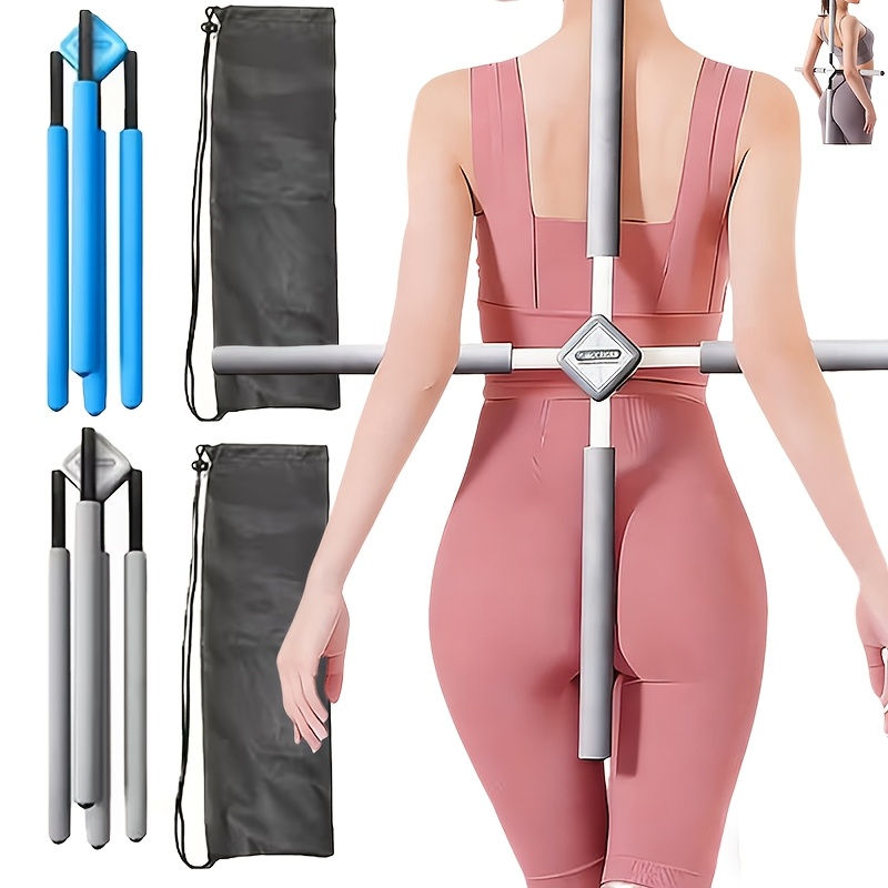 Adjustable Yoga Training Pole for Pilates, Designed for Back Opening And Shoulder Stretching, Featuring a 360-Degree Rot