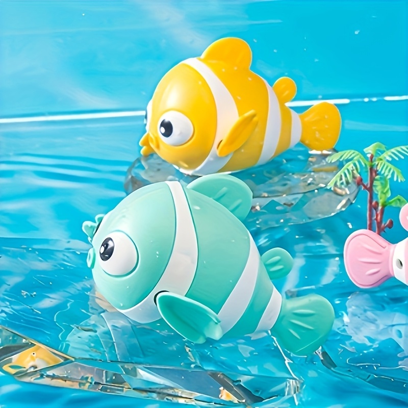 Floating Clown Fish Bath Toy Durable ABS Pool Toy for Kids