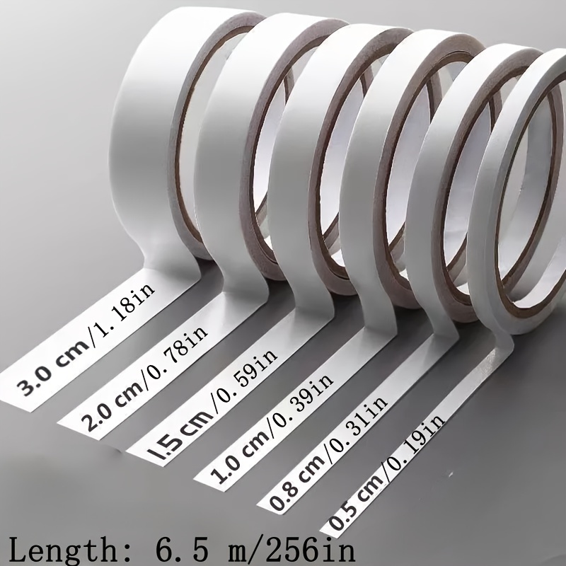 3 Rolls Of Double-sided Tape, Paper Tape, Student Craft Tape, Office Transparent Ultra-thin Double-sided Tape