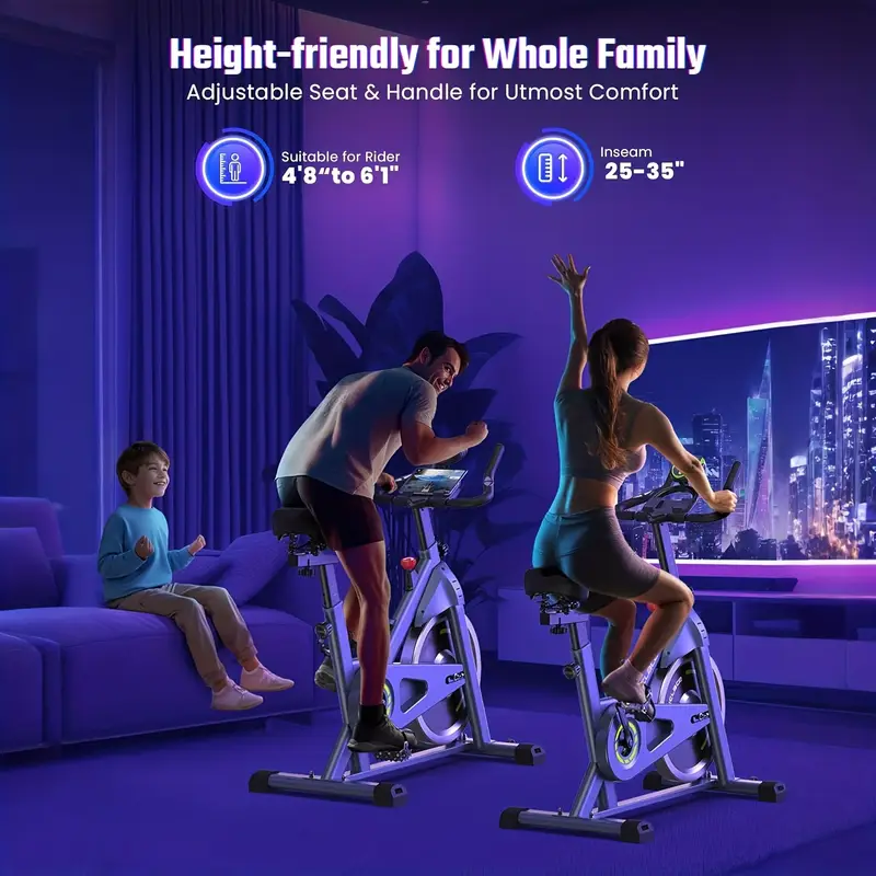 indoor for home workout adjustable exercise bike for fitness and toning compact and durable stationary bike for home gym excerise bike for fitness ideal indoor cycling gift for whole body workouts Product details 2